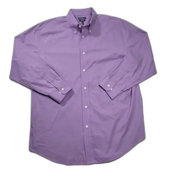 croft & barrow | Shirts | Croft Barrow Mens Classic Fit Purple Oxford  Button Up Shirt 65 3233 | Poshmark